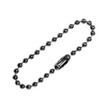 Silver Metal Ball Chain Badge Fastener (4")